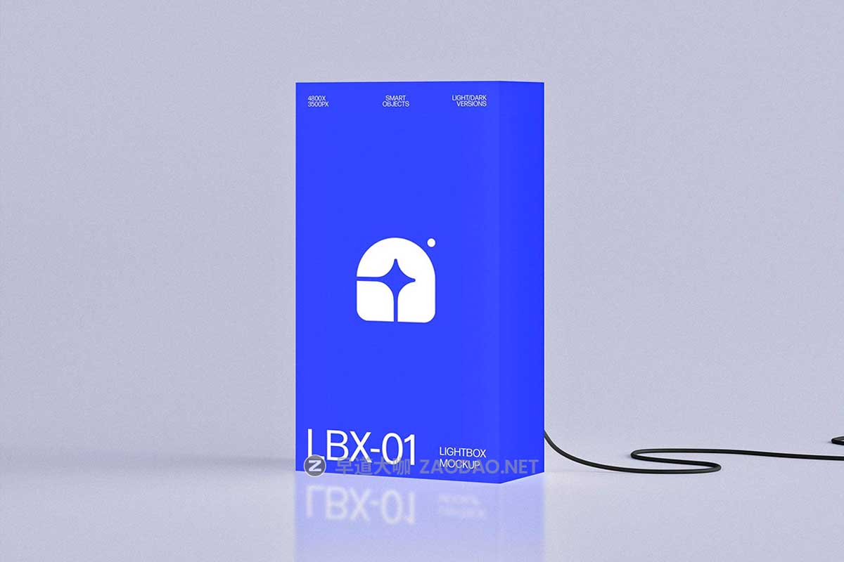 12款创意发光LOGO标牌灯箱设计展示效果图PSD样机模板Frameless Lightbox Signage Mockups插图2