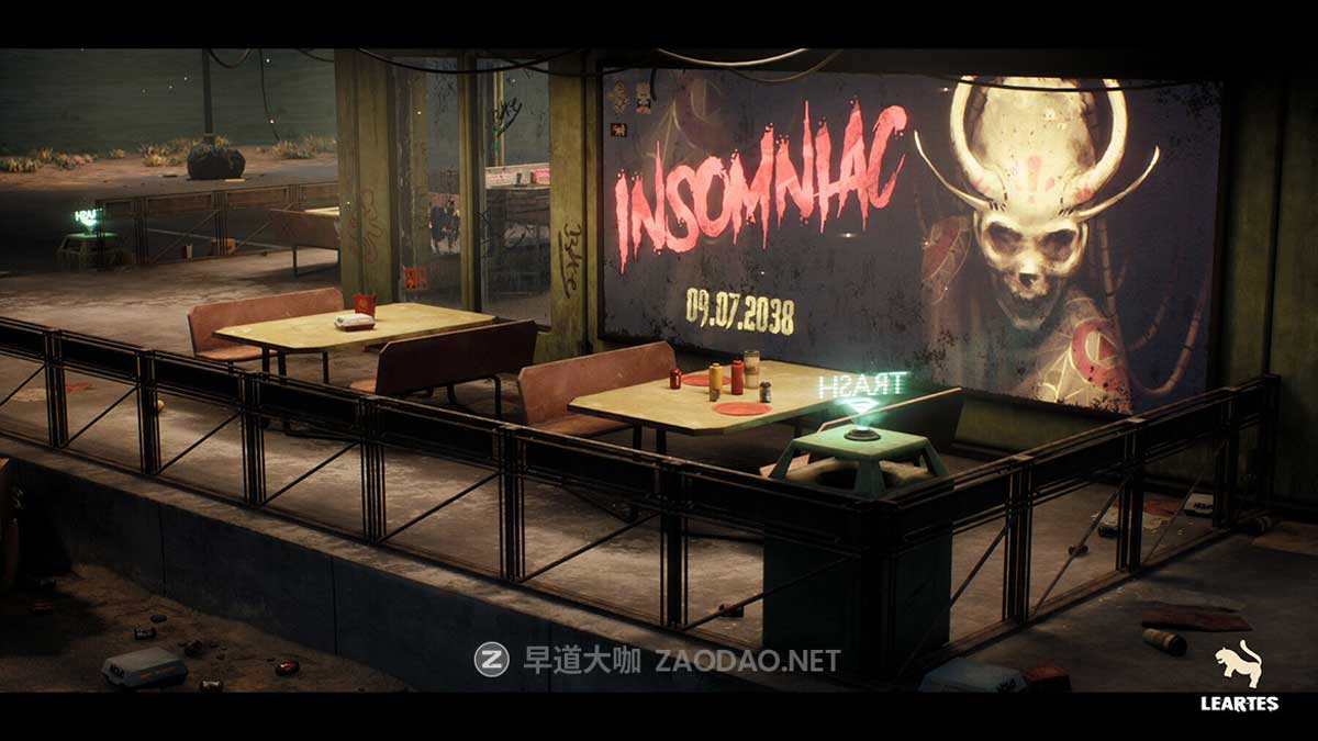 未来科幻赛博朋克风废弃汉堡店酒吧餐厅3D模型UE格式素材Nova Space Burgers – Cyberpunk Abandoned Restaurant – Space Bar + ULAT插图13
