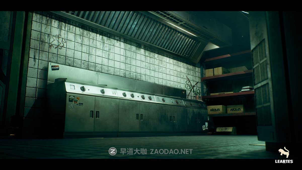 未来科幻赛博朋克风废弃汉堡店酒吧餐厅3D模型UE格式素材Nova Space Burgers – Cyberpunk Abandoned Restaurant – Space Bar + ULAT插图7