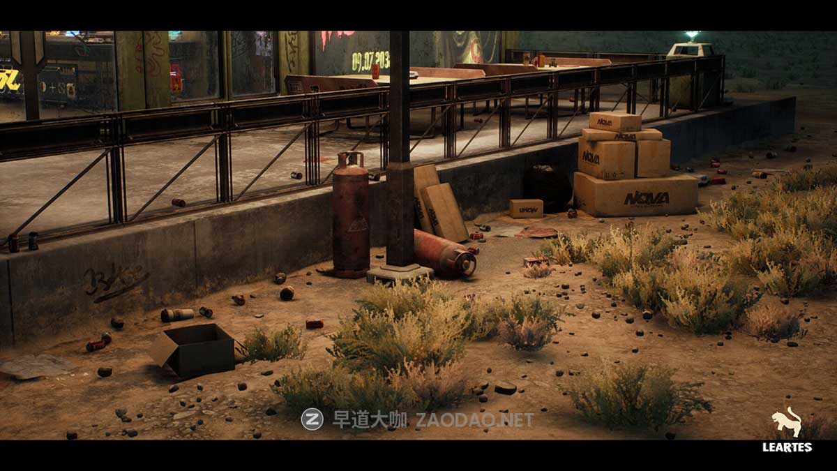 未来科幻赛博朋克风废弃汉堡店酒吧餐厅3D模型UE格式素材Nova Space Burgers – Cyberpunk Abandoned Restaurant – Space Bar + ULAT插图4