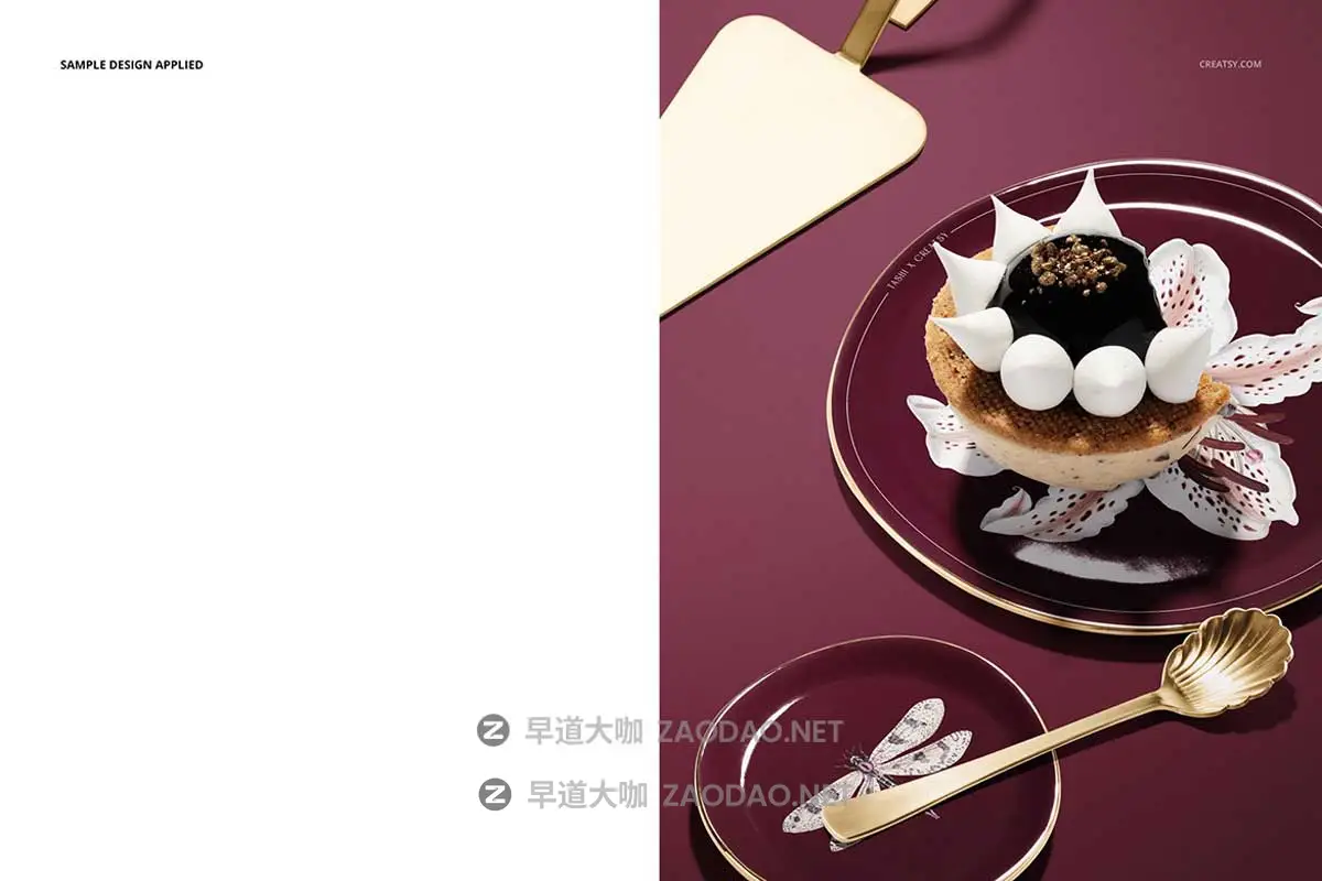 16款瓷盘菜单餐巾纸糕点甜点Vi设计展示效果图Ps贴图样机模板 Plate Mockup Set (pastry shop edition)插图14 16款瓷盘菜单餐巾纸糕点甜点Vi设计展示效果图Ps贴图样机模板 Plate Mockup Set (pastry shop edition)插图14