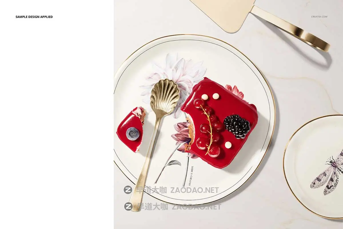 16款瓷盘菜单餐巾纸糕点甜点Vi设计展示效果图Ps贴图样机模板 Plate Mockup Set (pastry shop edition)插图3 16款瓷盘菜单餐巾纸糕点甜点Vi设计展示效果图Ps贴图样机模板 Plate Mockup Set (pastry shop edition)插图3