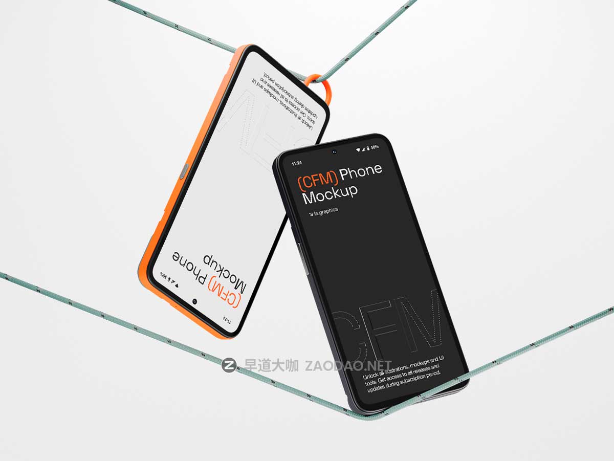 16款UI界面广告设计安卓CMF-Phone手机展示效果图Ps/Sketch/Figma样机模板素材S-Mockups, CMF Phone插图4