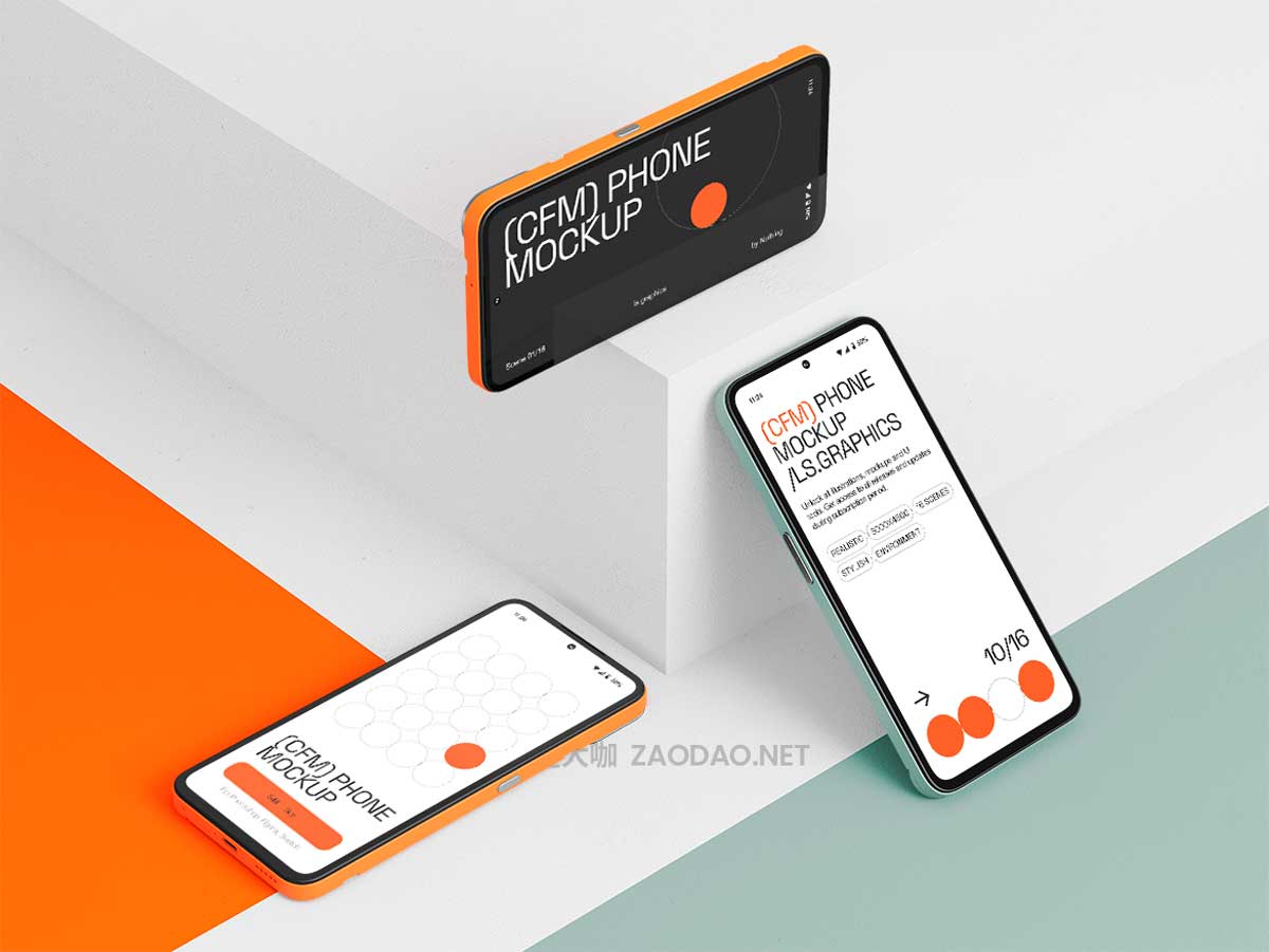 16款UI界面广告设计安卓CMF-Phone手机展示效果图Ps/Sketch/Figma样机模板素材S-Mockups, CMF Phone插图11