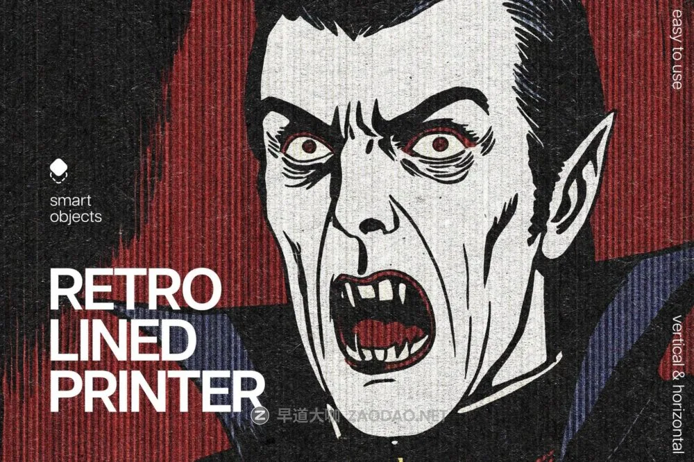 复古老式动漫打印机扫描照片效果ps特效滤镜样机 Retro Lined Printer Effect插图 复古老式动漫打印机扫描照片效果ps特效滤镜样机 Retro Lined Printer Effect插图