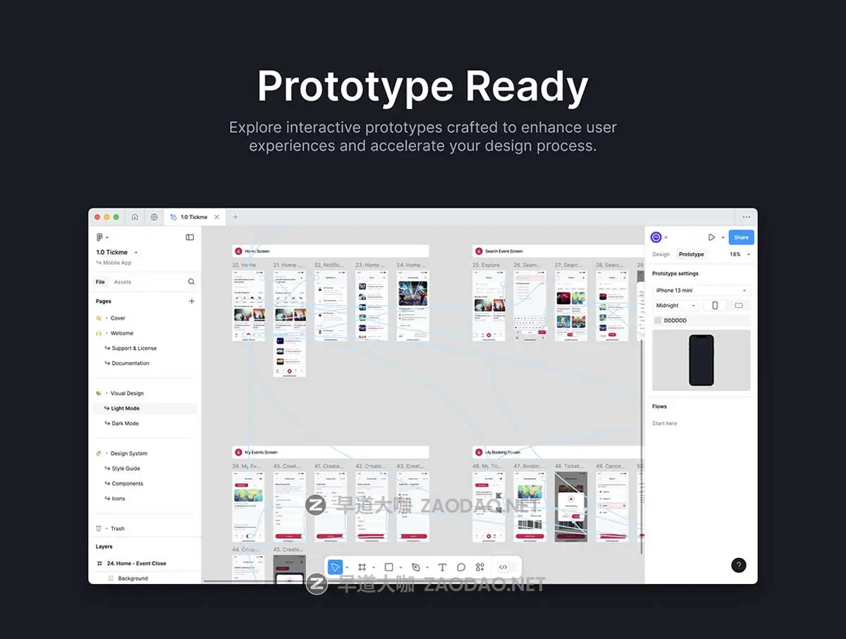 60+屏现代简约活动赛事电影票在线预定购买应用程序app ui界面设计figma格式模板套件Tickme – Event Booking App UI Kit插图6 60+屏现代简约活动赛事电影票在线预定购买应用程序app ui界面设计figma格式模板套件Tickme – Event Booking App UI Kit插图6
