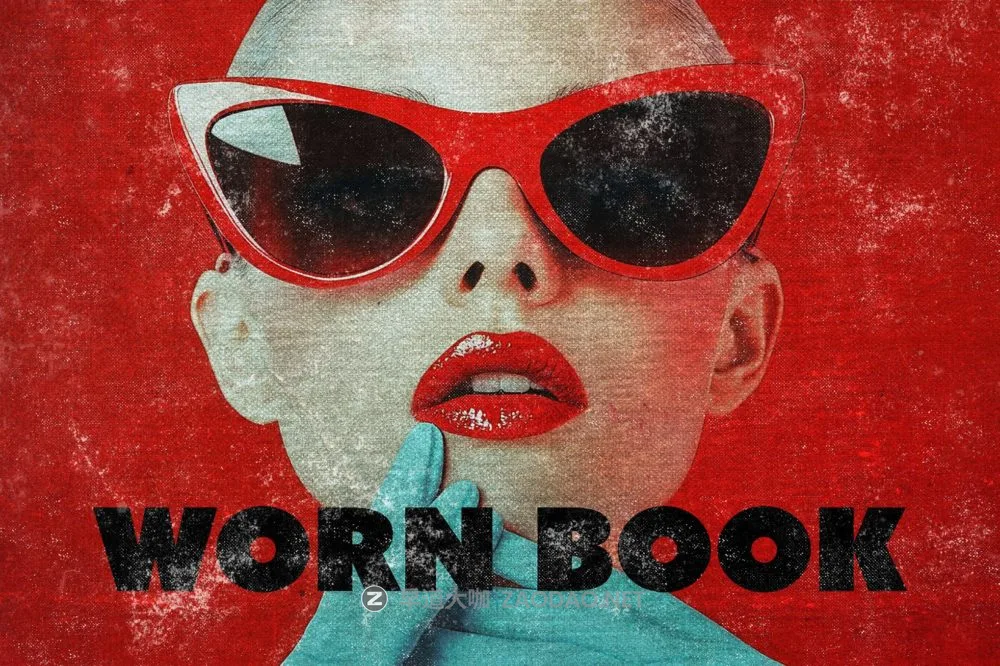 复古磨损纹理照片效果ps特效滤镜样机 Worn Book Photo Effect插图 复古磨损纹理照片效果ps特效滤镜样机 Worn Book Photo Effect插图