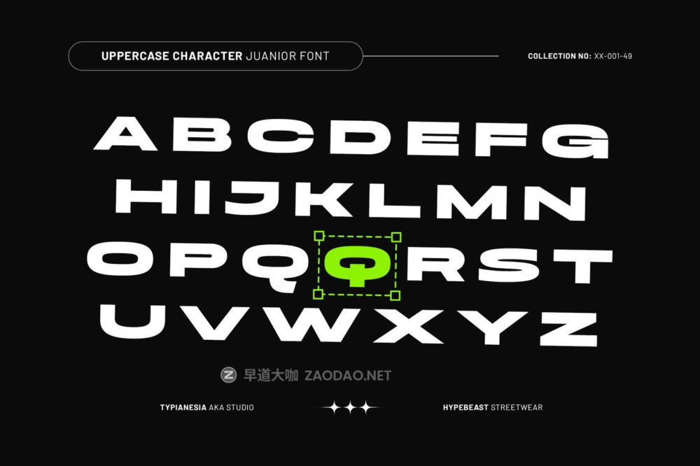 未来科幻品牌海报包装设计无衬线英文字体安装包 Juanior – Expanded Sans Serif Display插图1