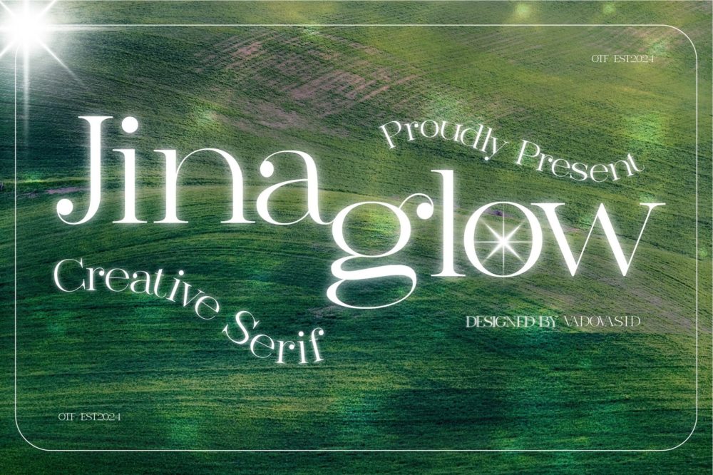 优雅极简美学杂志品牌婚礼设计衬线英文字体安装包 Jina Glow Serif Font插图