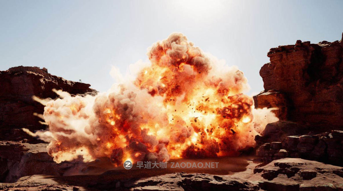 [独家AI翻译] Houdini Pyro大范围爆炸视频特效教程 中文字幕 CG Forge – Pyro III – Large Explosion插图14