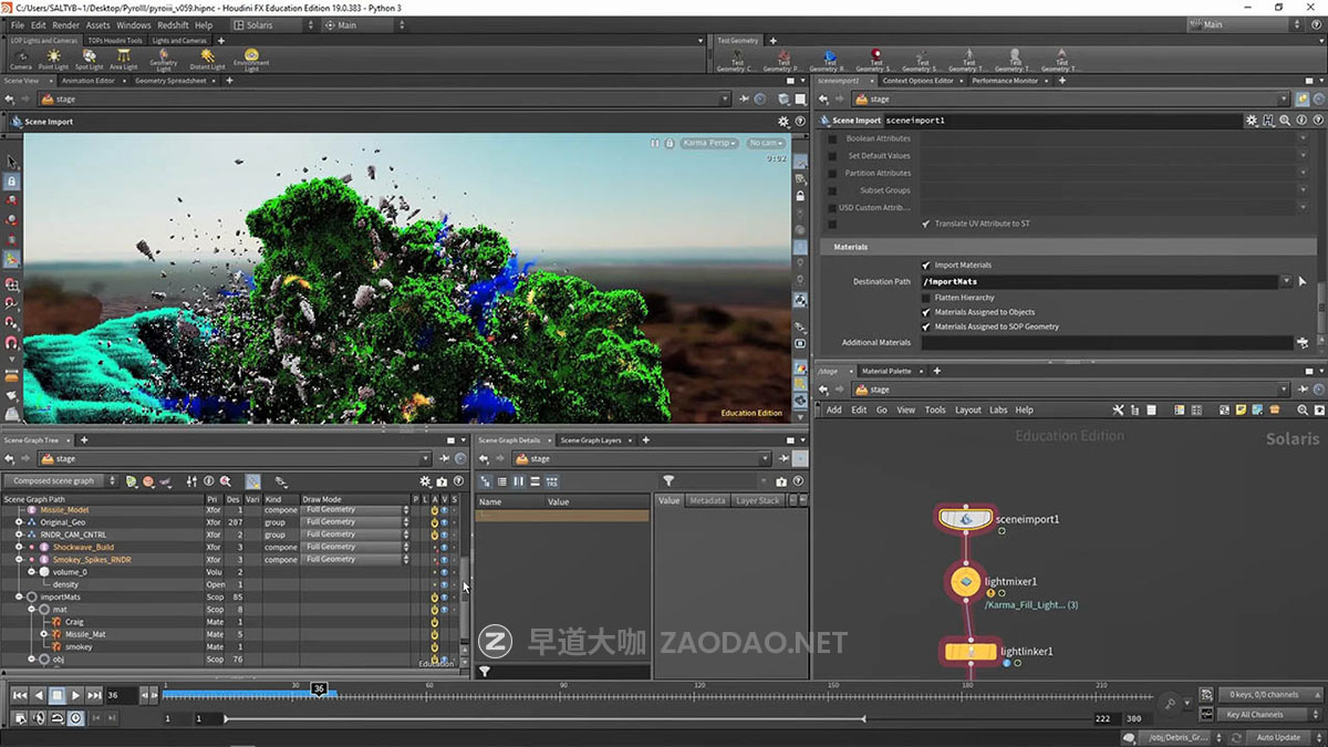 [独家AI翻译] Houdini Pyro大范围爆炸视频特效教程 中文字幕 CG Forge – Pyro III – Large Explosion插图20