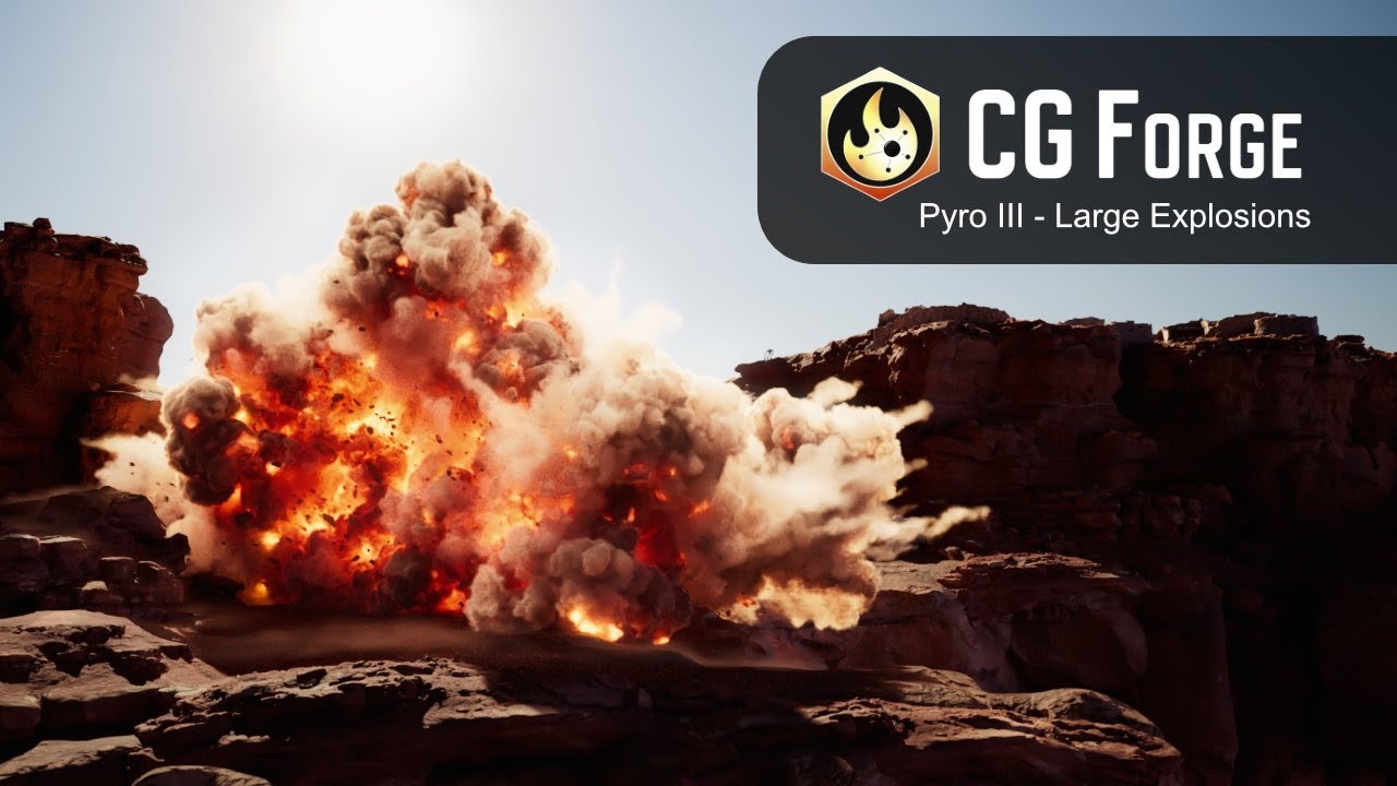 [独家AI翻译] Houdini Pyro大范围爆炸视频特效教程 中文字幕 CG Forge – Pyro III – Large Explosion插图