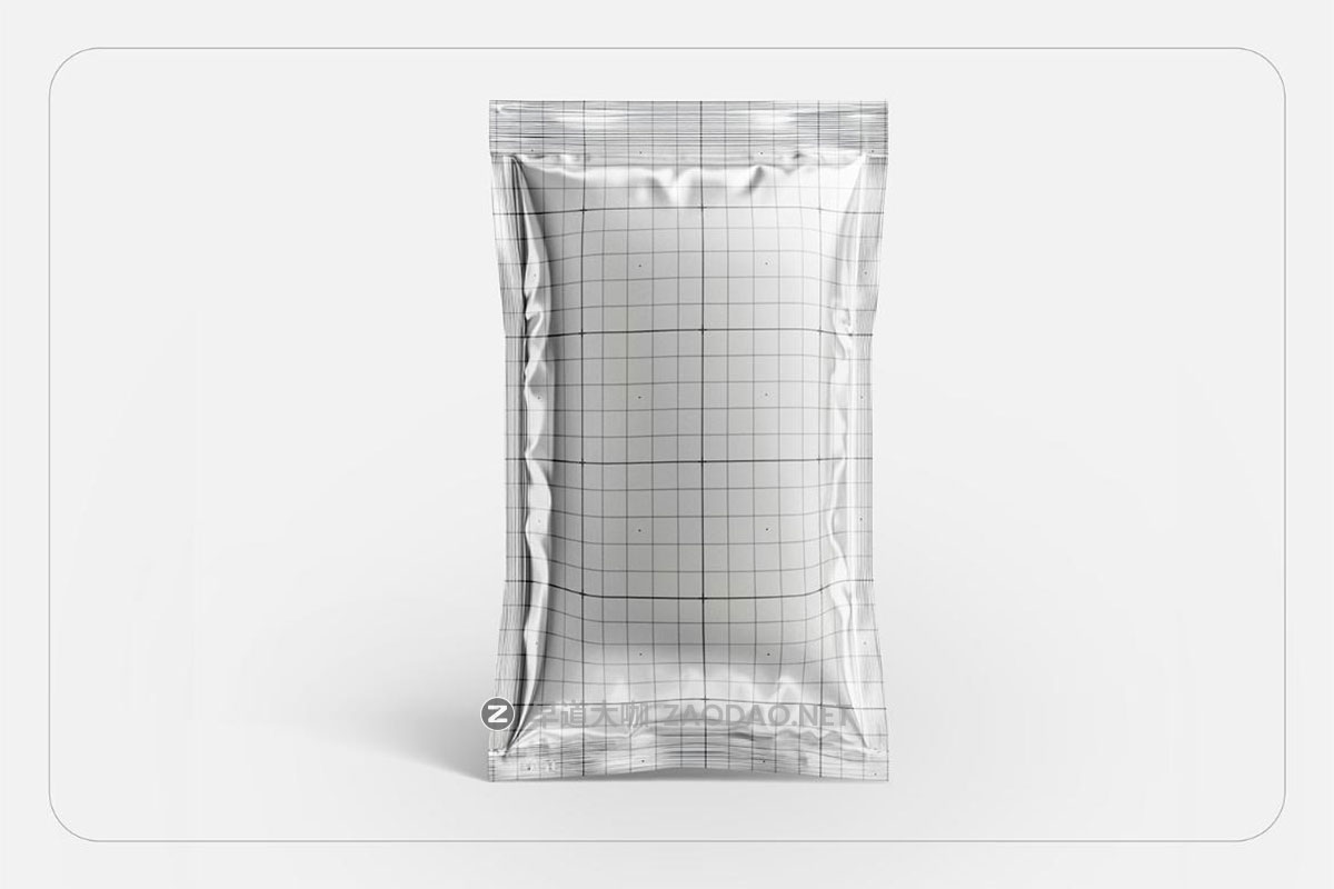 5款逼真金属质感食品咖啡酱料包装袋设计展示PSD样机模板素材 Packaging Metallic Sachet Mockup插图9