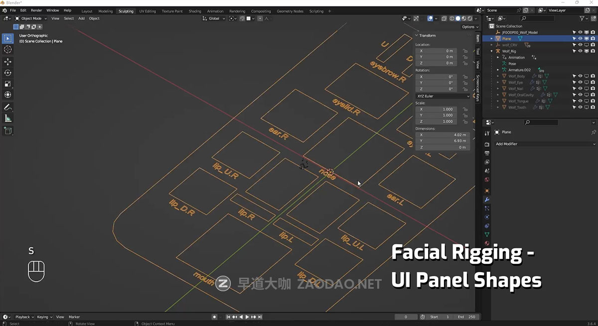 Vfx Grace Animal Creature Rigging Blender生物骨骼绑定行走动画视频教程 中英文字幕插图4
