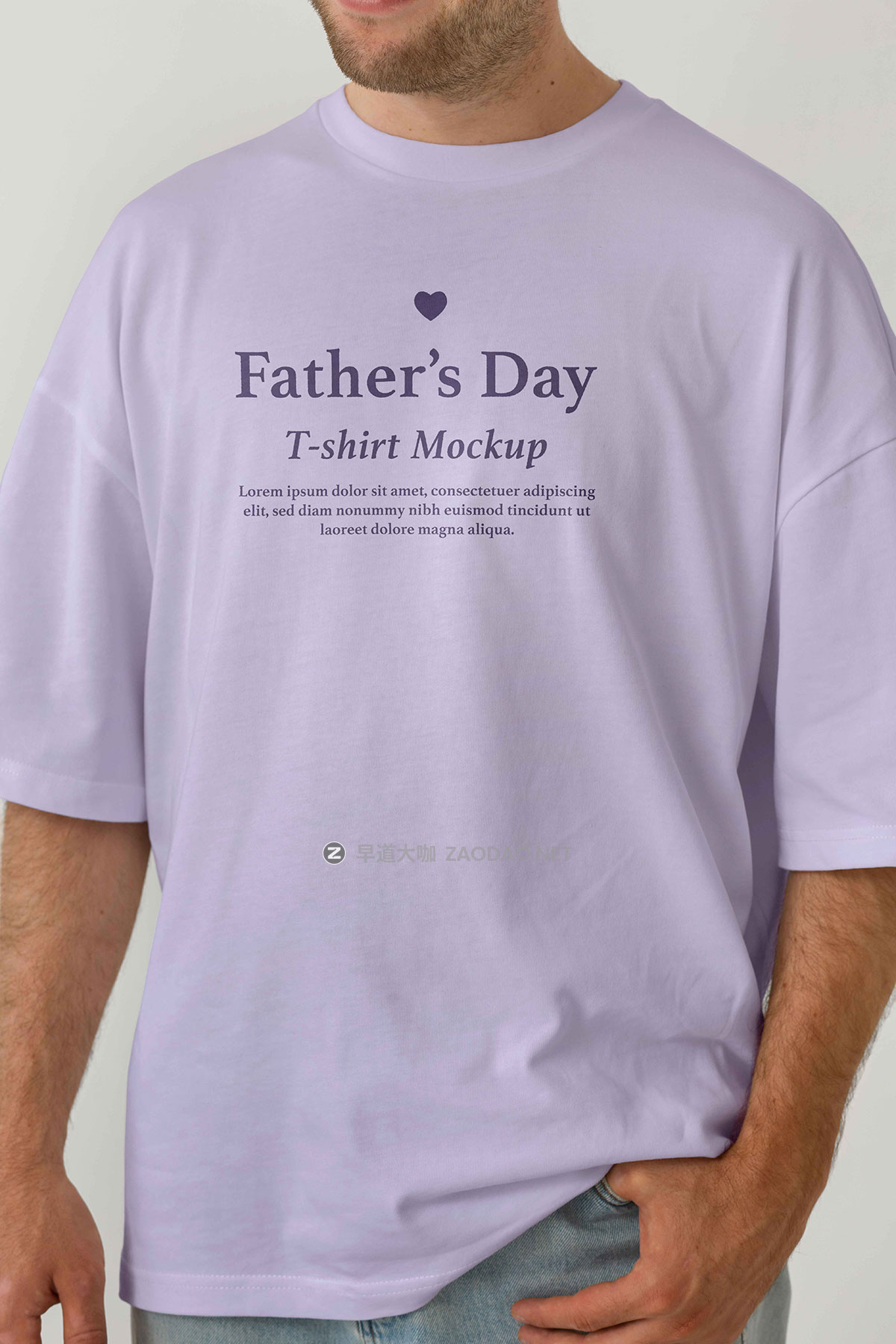 6款国外模特亲子装T恤半袖印花图案设计Ps贴图样机模板 T-shirt Mockup插图2