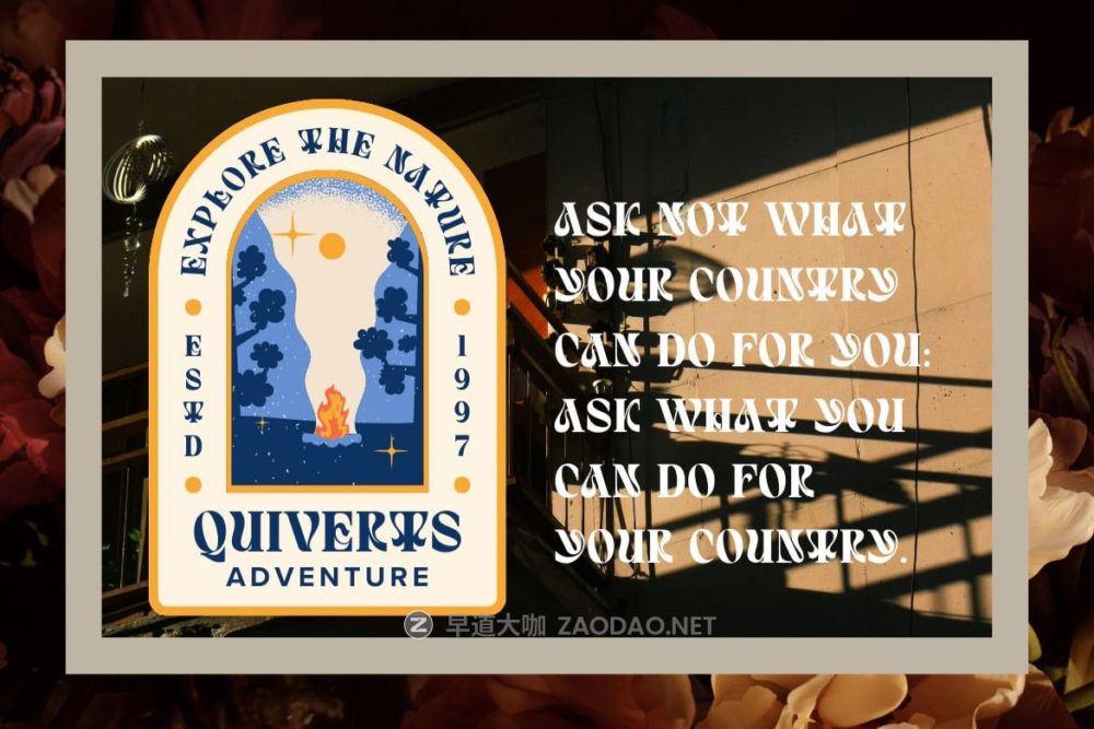 现代优雅杂志海报包装徽标设计衬线英文字体安装包 Quivert – Serif Display Font插图14