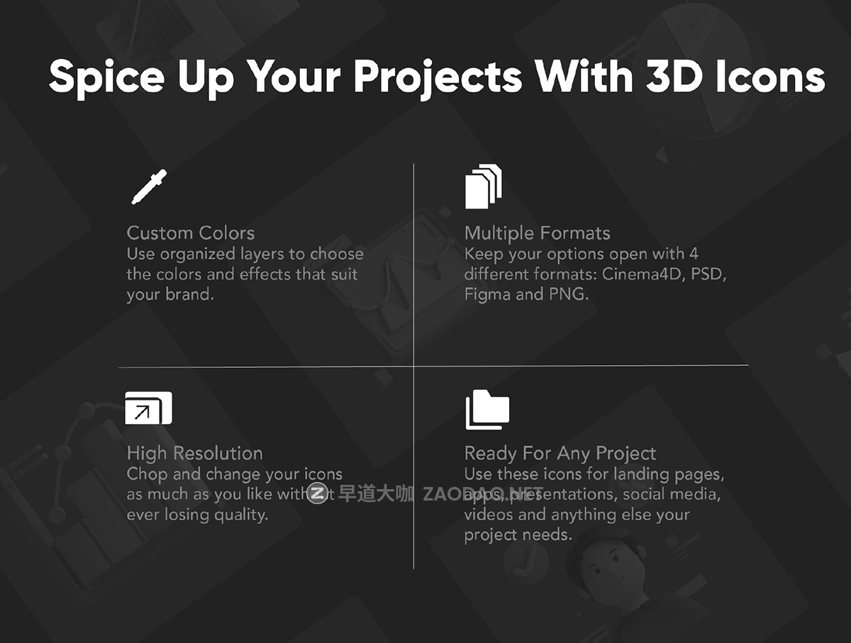 30款高级商业办公金融理财数据统计3D立体图标Icons设计Blender/Figma/Png格式素材 30 3D Business Analytics Icon Set插图1