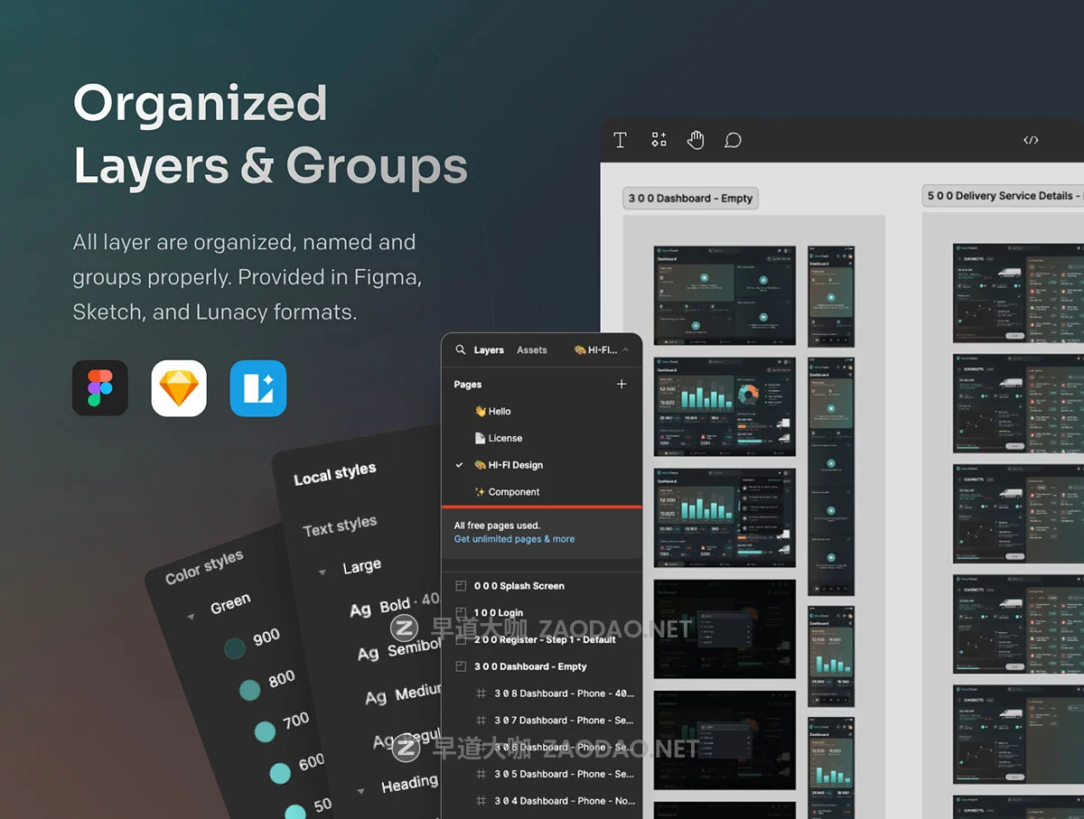 165屏暗黑系超市餐厅药店零售物流仓库仓储供应链SaaS服务仪表盘ui界面设计figma模板套件 WareTrack – SAAS Warehouse Management App UI Kit插图8 165屏暗黑系超市餐厅药店零售物流仓库仓储供应链SaaS服务仪表盘ui界面设计figma模板套件 WareTrack – SAAS Warehouse Management App UI Kit插图8