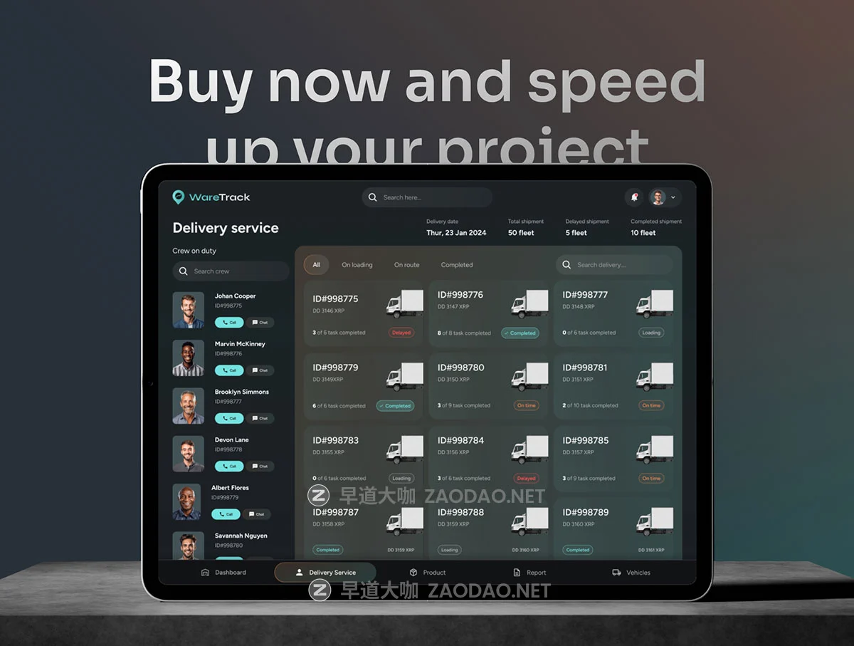 165屏暗黑系超市餐厅药店零售物流仓库仓储供应链SaaS服务仪表盘ui界面设计figma模板套件 WareTrack – SAAS Warehouse Management App UI Kit插图9 165屏暗黑系超市餐厅药店零售物流仓库仓储供应链SaaS服务仪表盘ui界面设计figma模板套件 WareTrack – SAAS Warehouse Management App UI Kit插图9