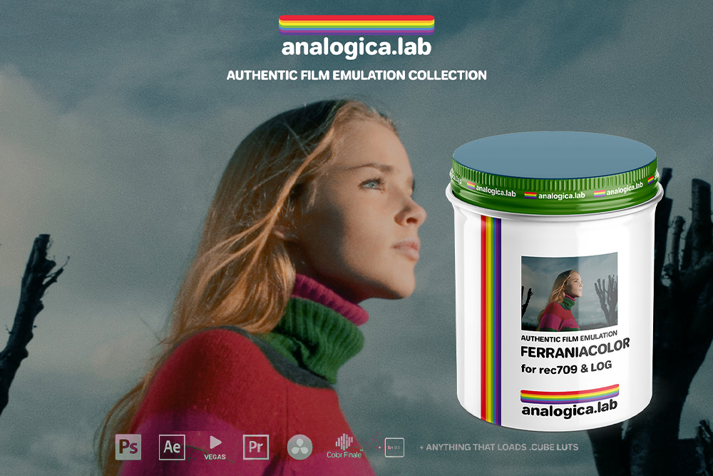 Analogica Lab – LUT Ferraniacolor 35MM Film Emulation 经典复古电影美学FerraniaColor 35MM胶片模拟色彩分级LUT调色预设