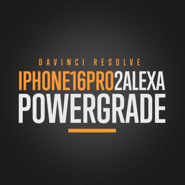 NEW – JUAN MELARA iPhone16 Pro to Alexa PowerGrade and LUTs 全新iPhone16 Pro转阿莱调色节点+LUTs包