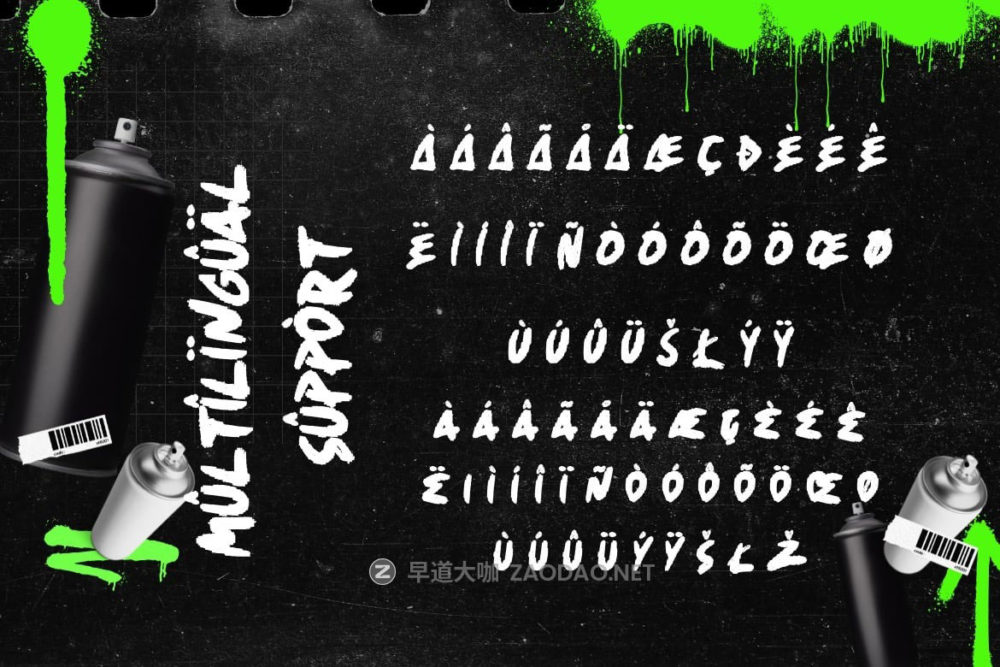 时尚优雅品牌服装海报徽标设计手写英文字体安装包 Kneconz – Dry Brush Font插图5