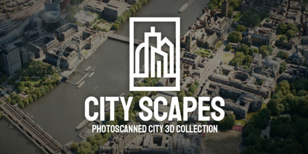 Blender 96组现代城市楼房建筑景观场景3D资产预设 Blender – City Scapes