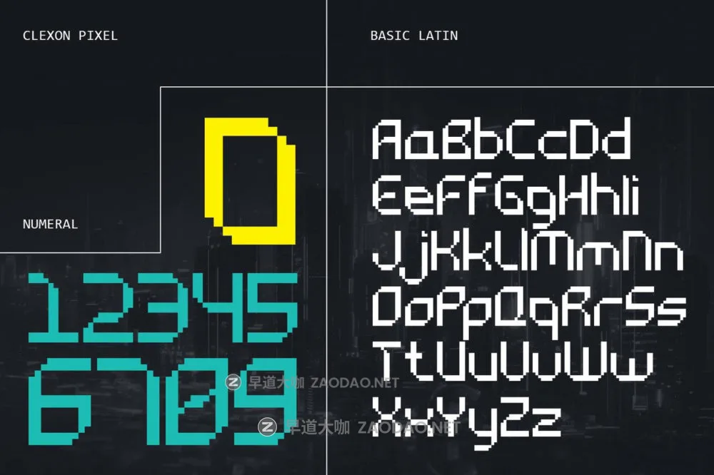 现代复古像素风品牌游戏徽标设计装饰英文字体安装包 Clexon Pixel – Geometric 8Bit Font插图1 现代复古像素风品牌游戏徽标设计装饰英文字体安装包 Clexon Pixel – Geometric 8Bit Font插图1