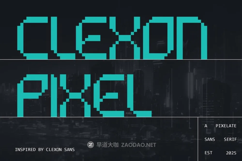 现代复古像素风品牌游戏徽标设计装饰英文字体安装包 Clexon Pixel – Geometric 8Bit Font插图 现代复古像素风品牌游戏徽标设计装饰英文字体安装包 Clexon Pixel – Geometric 8Bit Font插图