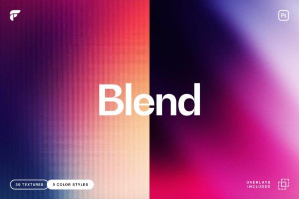 30款高清渐变颗粒划痕纹理肌理背景图片设计素材 Blend Gradient Textures