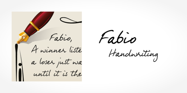 精美手写签名钢笔英文字体安装包 Myfonts – Fabio Handwriting Font