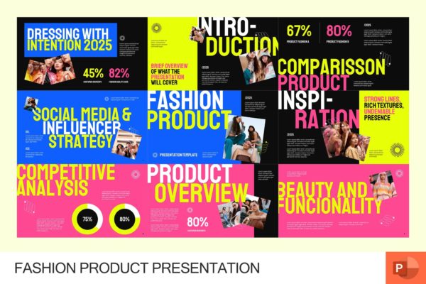 现代时尚品牌营销策划演示文稿设计ppt模版 Fashion Product