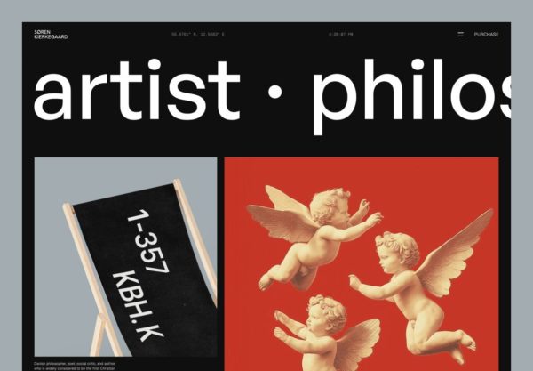创意极简美学摄影设计作品集网站ui界面设计framer模板素材 Kierkegaard — Portfolio Boutique Studio Framer Template
