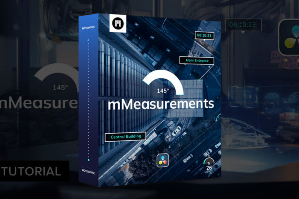 MotionVFX – mMeasurements DVR  达芬奇预设 极简美学人物物体运动可编辑测量数值显示信息标注动画预设