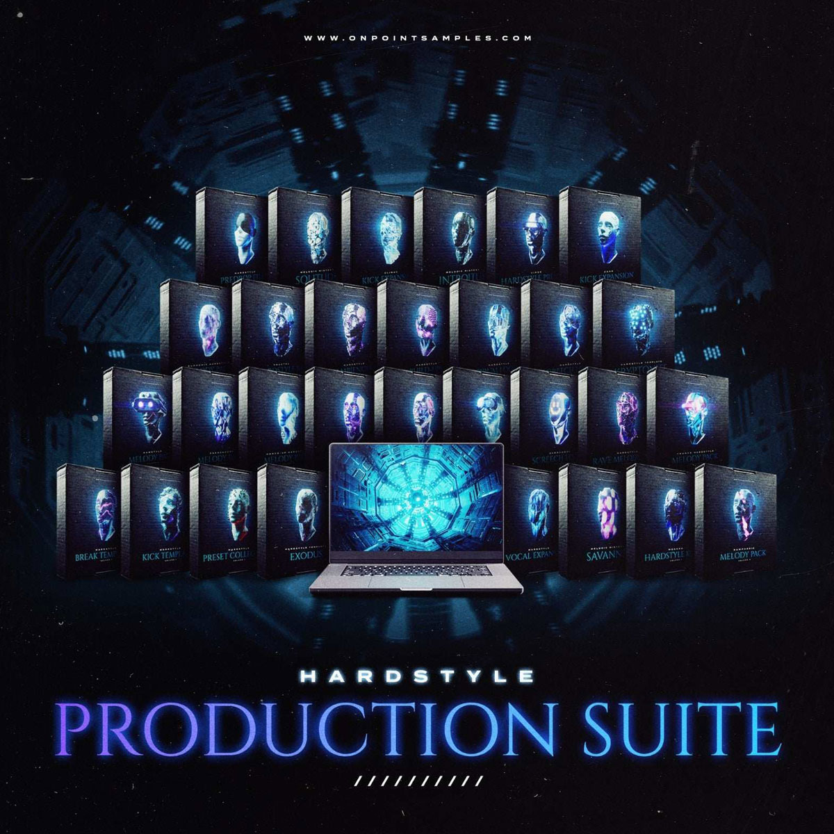 7130组音乐发布会演唱会DJ背景音效素材包 On Point Samples Hardstyle Production Suite