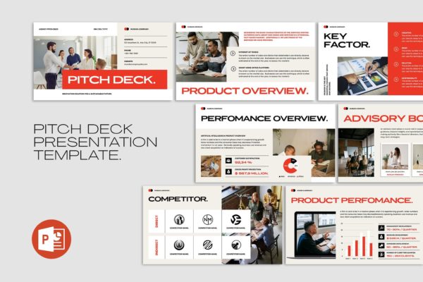 现代简约企业营销策划演示文稿设计ppt模版 Pitch Deck