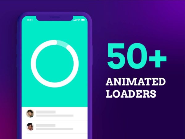 50+款系统app动态图标icons设计ae/ai格式素材 50+ Animated Loaders