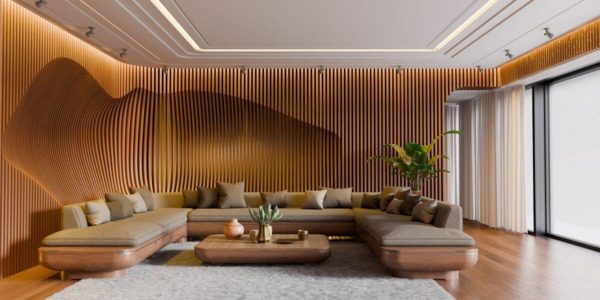 Blender现代时尚木质效果客厅室内效果图3D模型资产素材 SuperhiveMarket – Modern Organic Living Room