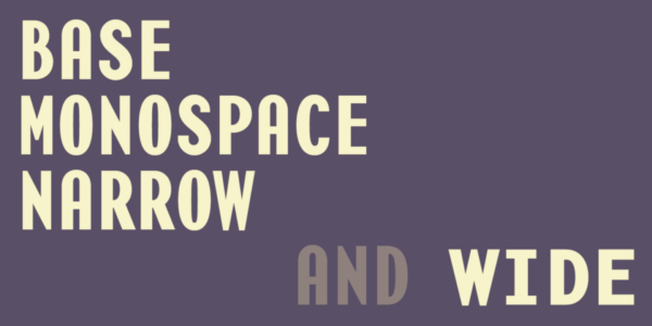 12款字重时尚浓缩无衬线英文字体家族 Myfonts – Base Monospace Font Family