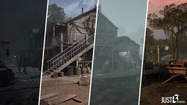 UE素材 1850年代中世纪废弃邮局村庄场景3D模型资产素材 1850s Post Office Environment (Medieval, Abandoned, Village)
