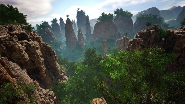 UE素材 巴塔哥尼亚景观中国张家界国家森林公园3D场景资产模型 8K Zhangjiajie Landscape Pack