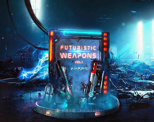 216组未来科幻武器射击枪声游戏电影音效素材包 Khron Studio Futuristic Weapons Vol 1插图 216组未来科幻武器射击枪声游戏电影音效素材包 Khron Studio Futuristic Weapons Vol 1插图