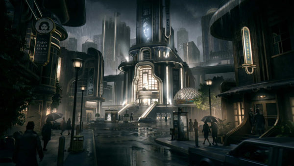 Blender未来主义黑色复古高楼建筑资产3D模型 KitBash3D – Noir Futurism Blender