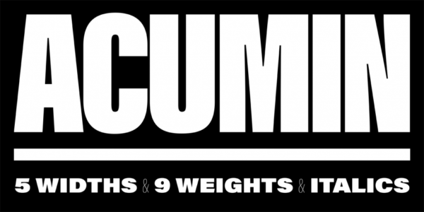 90款字重现代美学海报标题Logo设计无衬线英文字体家族 Myfonts – Acumin Pro Font Family