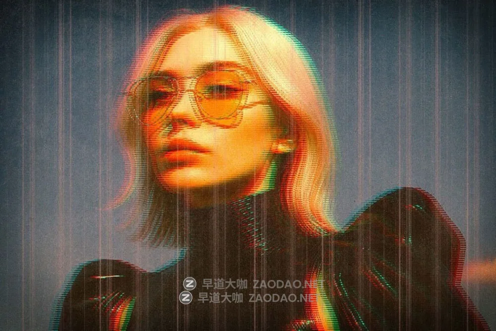 故障失真扭曲赛博朋克照片效果ps特效滤镜样机 Error Glitch Photo Effect Template插图4 故障失真扭曲赛博朋克照片效果ps特效滤镜样机 Error Glitch Photo Effect Template插图4