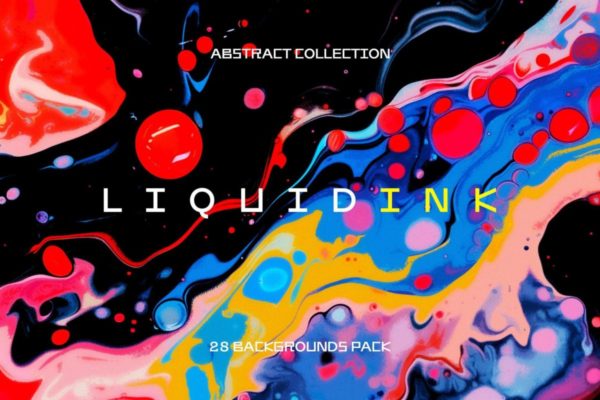28款90年代MTV视觉效果大理石丙烯酸抽象背景图片设计素材 Abstract Liquid Ink Backgrounds