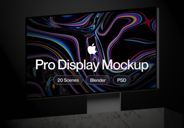 20款高级苹果Pro Display XDR电脑显示器演示效果图贴图样机Ps/Blender模板素材 Apple Pro Display XDR Mockup特色图 20款高级苹果Pro Display XDR电脑显示器演示效果图贴图样机Ps/Blender模板素材 Apple Pro Display XDR Mockup