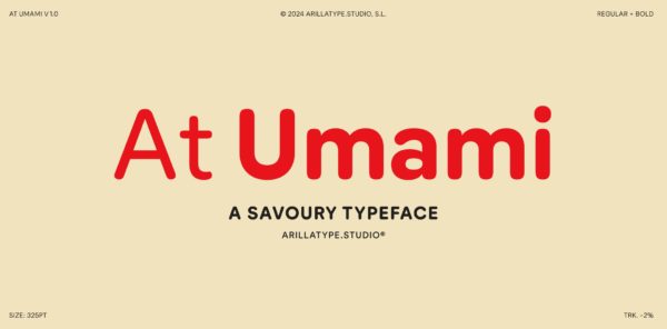 18款字重日系风圆润标识标牌标题Logo设计PSAI无衬线英文字体家族 At Umami Font Family