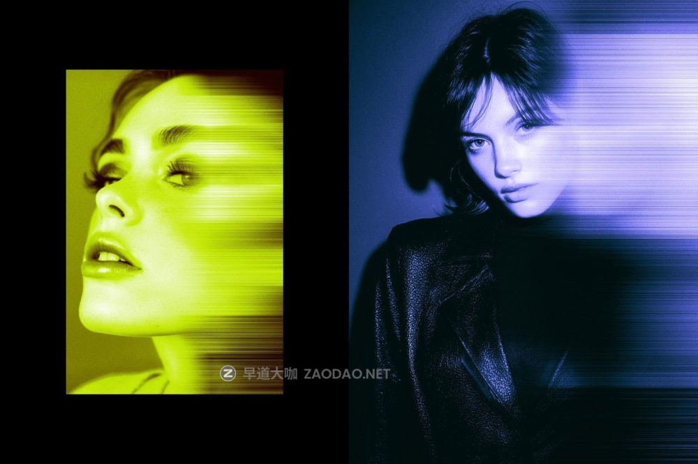 故障模糊扭曲照片效果ps特效滤镜样机 Duotone Motion Photo Effect插图1 故障模糊扭曲照片效果ps特效滤镜样机 Duotone Motion Photo Effect插图1