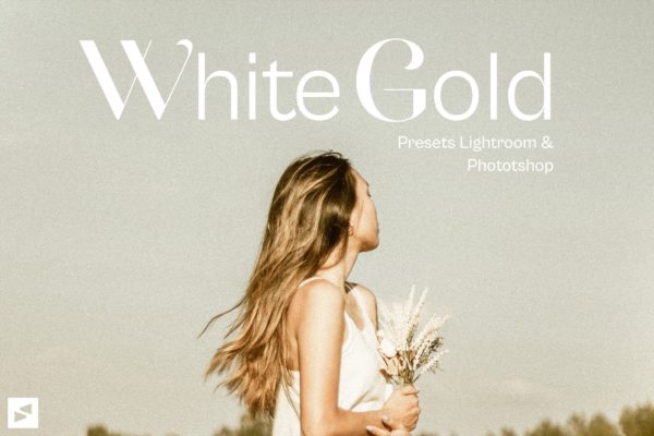 优雅复古梦幻白金色肖像婚礼摄影照片调色Lightroom预设 White Gold Presets – STBRN